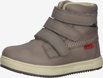 Kickers Boots in Beige: front