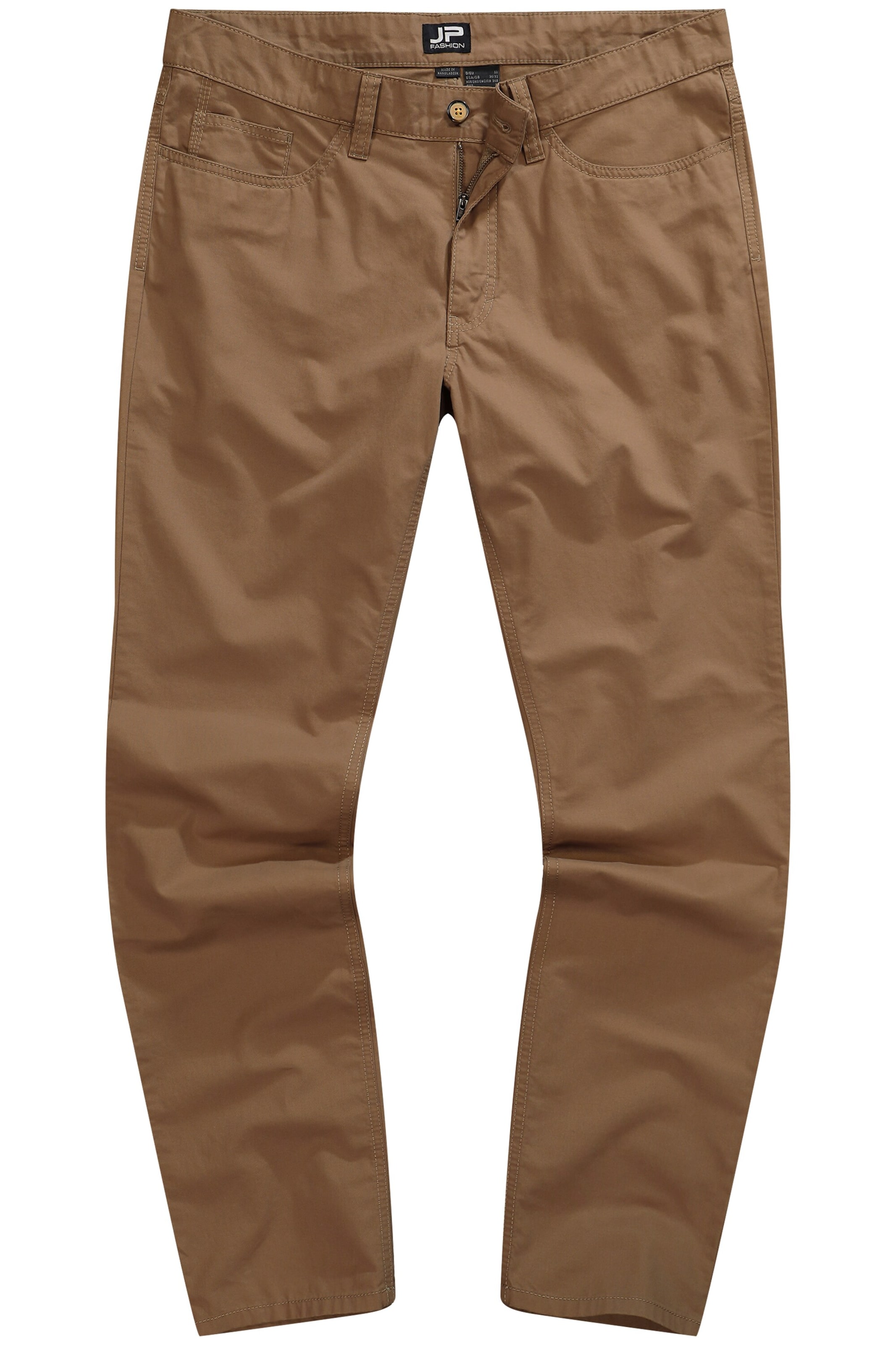 JP1880 Regular Broek in Bruin: voorkant