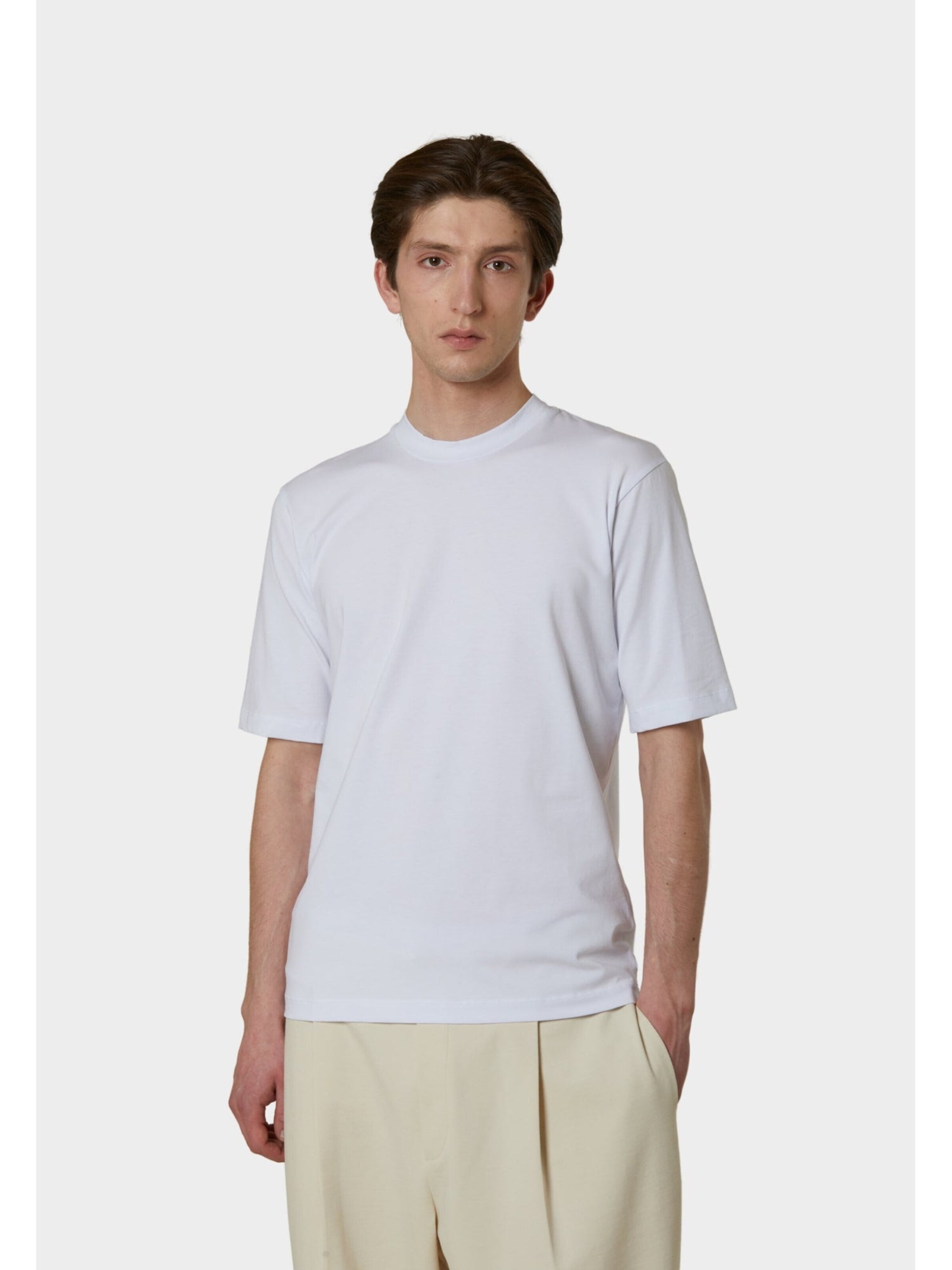 Daniele Fiesoli T-shirt 'Stretch cotton crew neck T-shirt' i vit