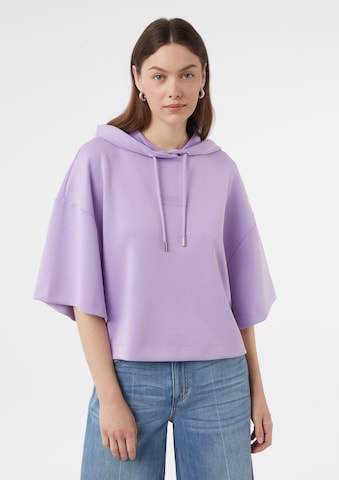 Veste de survêtement comma casual identity en violet : devant