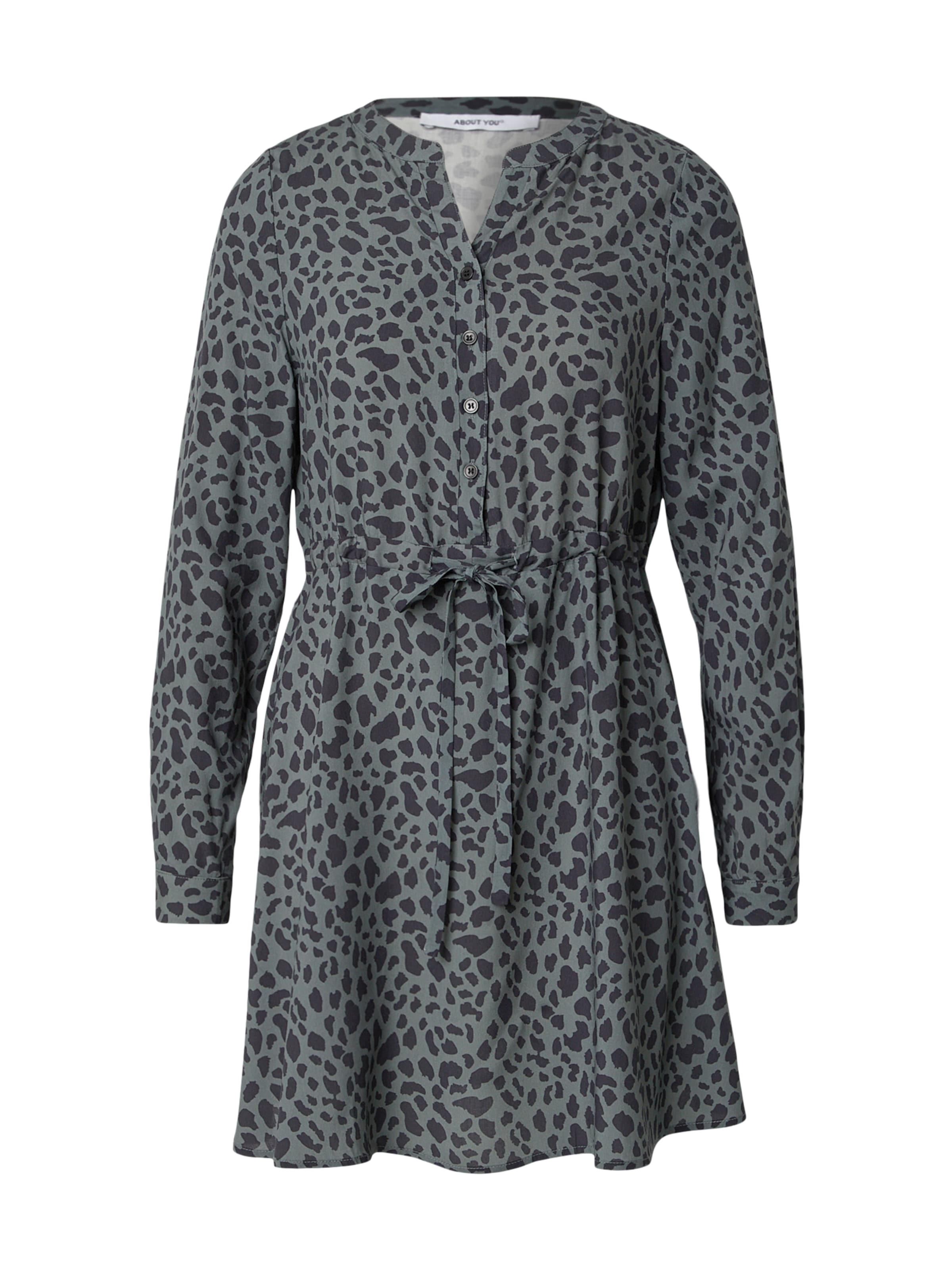 ABOUT YOU Kleita 'Sastra', krāsa - nefrīta / melns, Preces skats