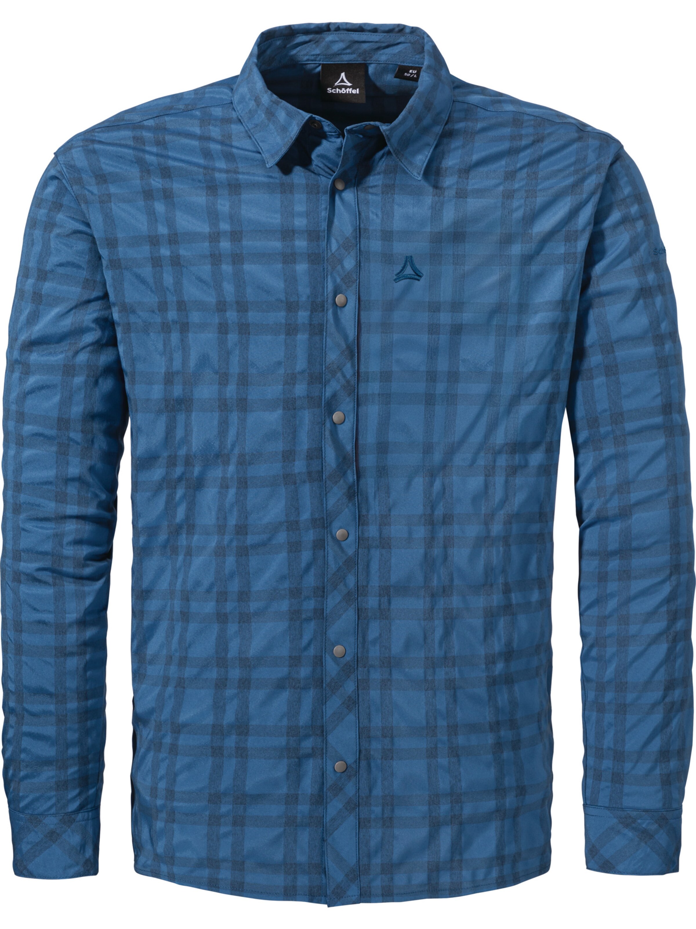 Coupe regular Chemise fonctionnelle 'Yekuro' Schöffel en bleu : devant