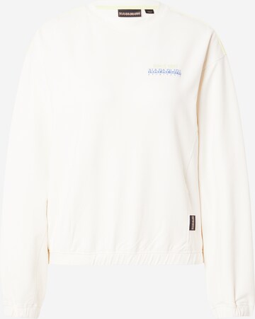 NAPAPIJRI Sweatshirt 'KEITH' i hvid: forside