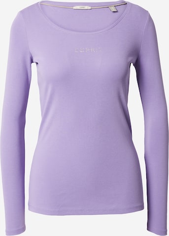 T-shirt ESPRIT en violet : devant