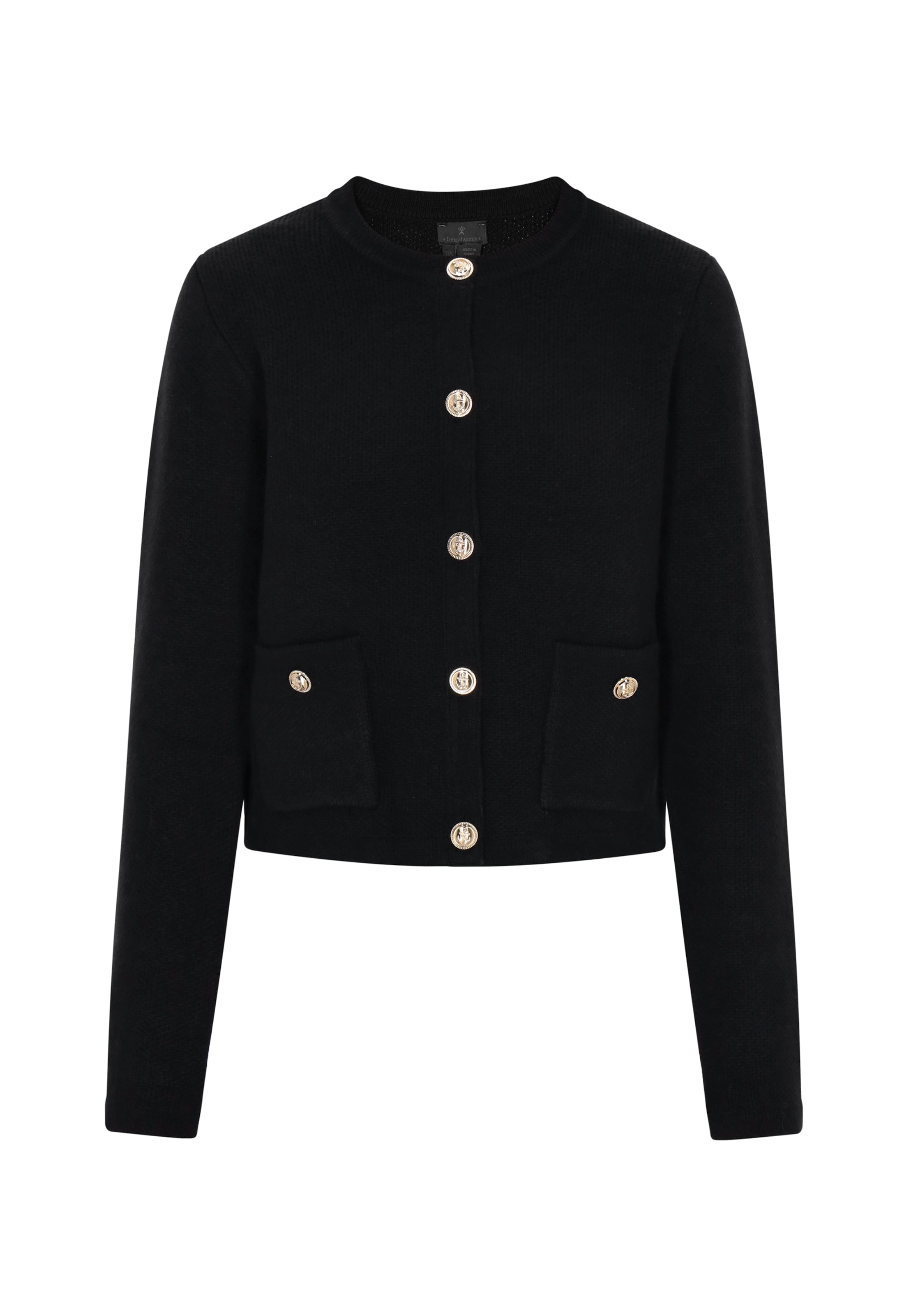 DreiMaster Klassik - Casaco de malha em preto: frente