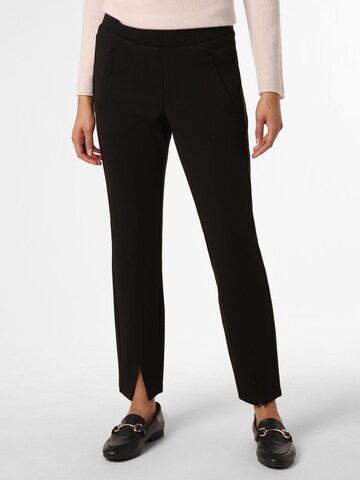 Coupe slim Pantalon Marie Lund en noir : devant