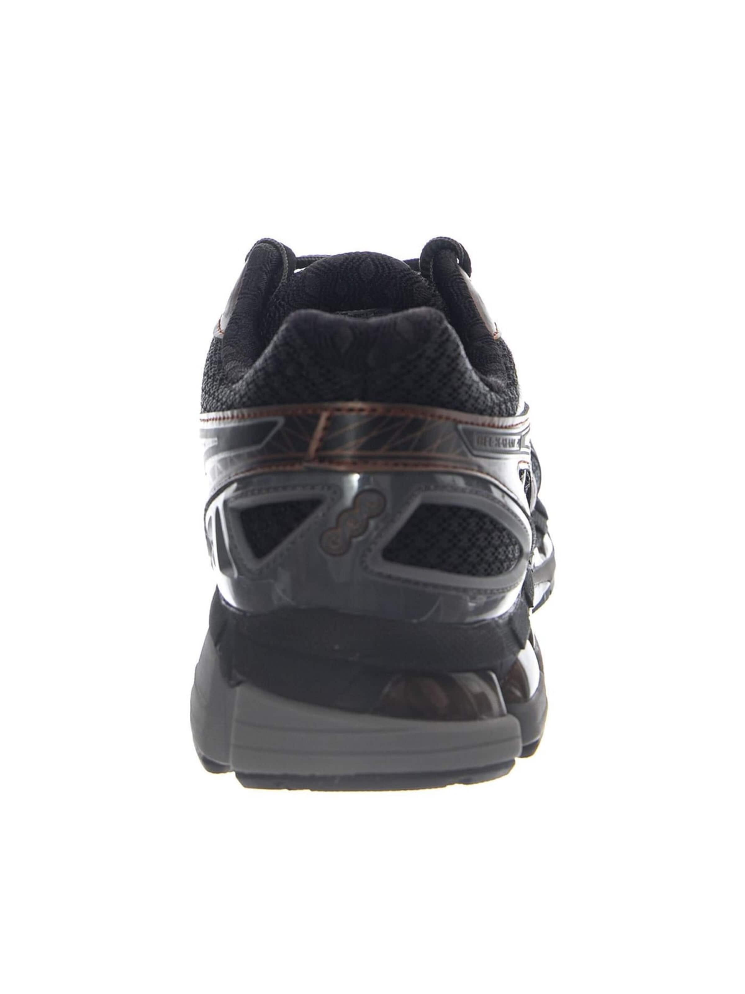 ASICS Sportieve veterschoen 'Gel-Kayano 20 Black/Reddish Brown -- Men's Black Shoes' in Zwart