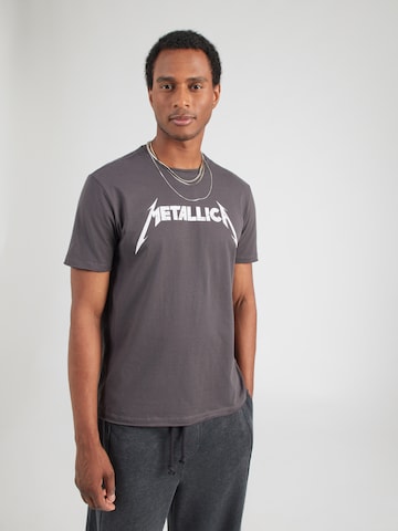 AMPLIFIED - Camiseta 'METALLICA' en gris: frente