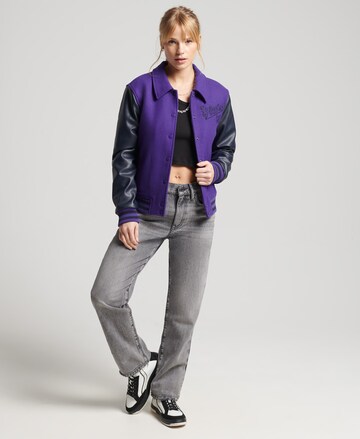 Veste mi-saison Superdry en violet