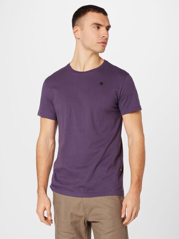 G-STAR T-Shirt in Lila: Vorderseite