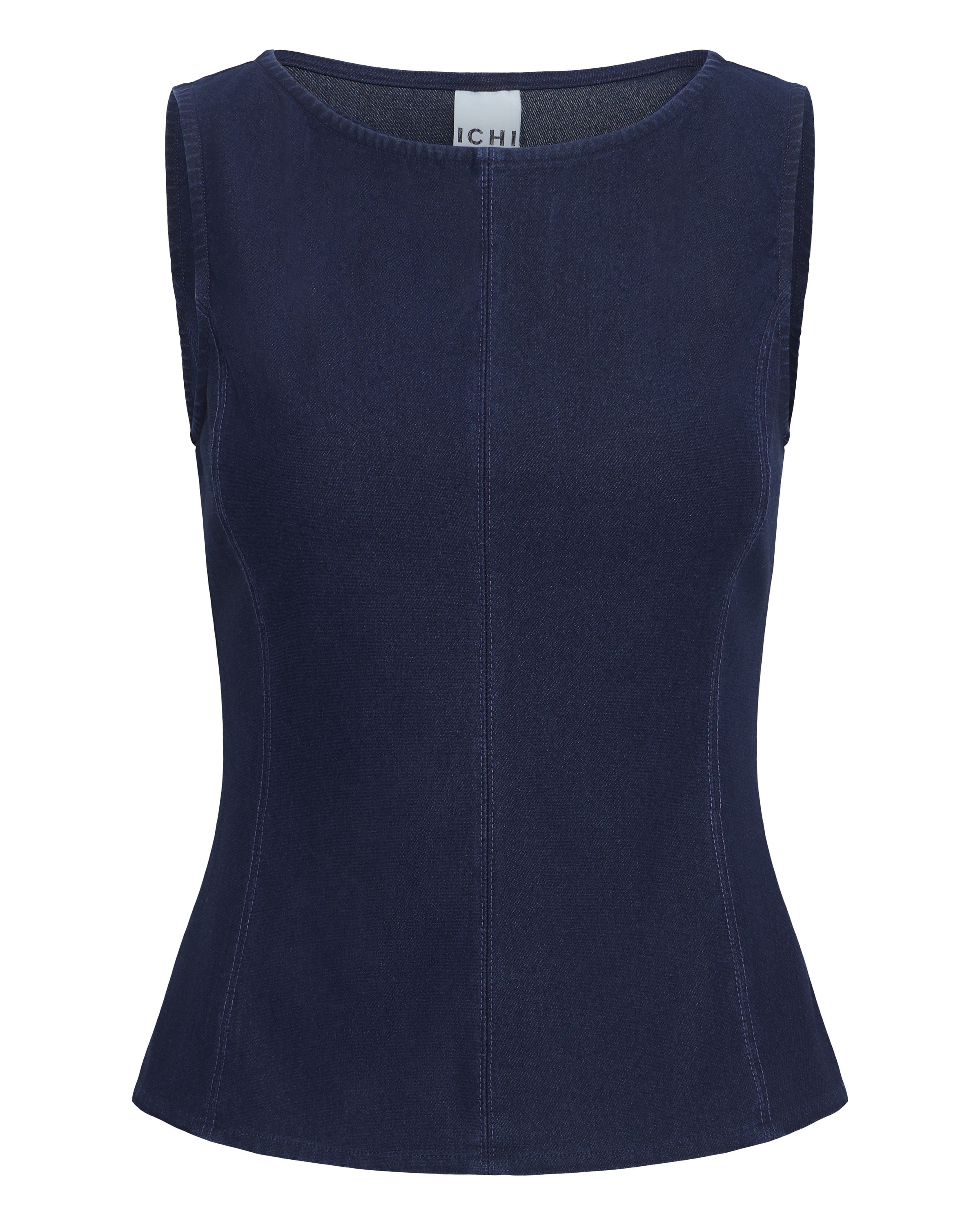 ICHI Top 'IHKATE' in Blau: Vorderseite