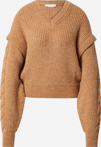 LeGer by Lena Gercke Pullover 'Viviana' in Beige: predná strana