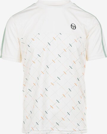 Sergio Tacchini Performance Shirt 'Scotland' in White: front