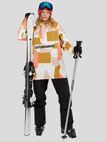 Fundango Outdoorjas 'Birch ECO Logo Anorak' in Goud