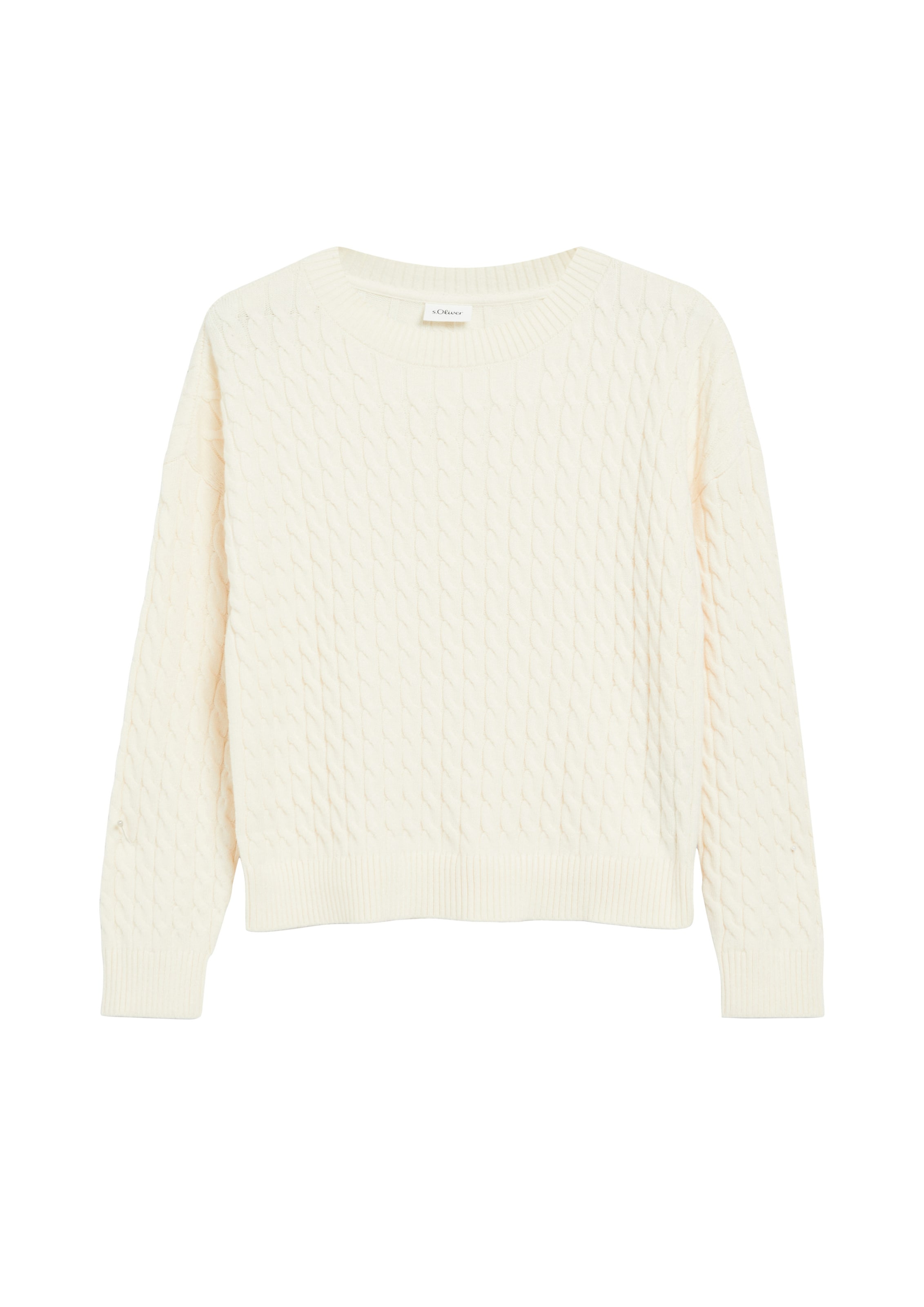 Pull-over s.Oliver en blanc : devant
