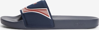Tommy Jeans Natikače s potpeticom veličine 40 u mornarsko plava / klasično crvena / bijela, Pregled proizvoda