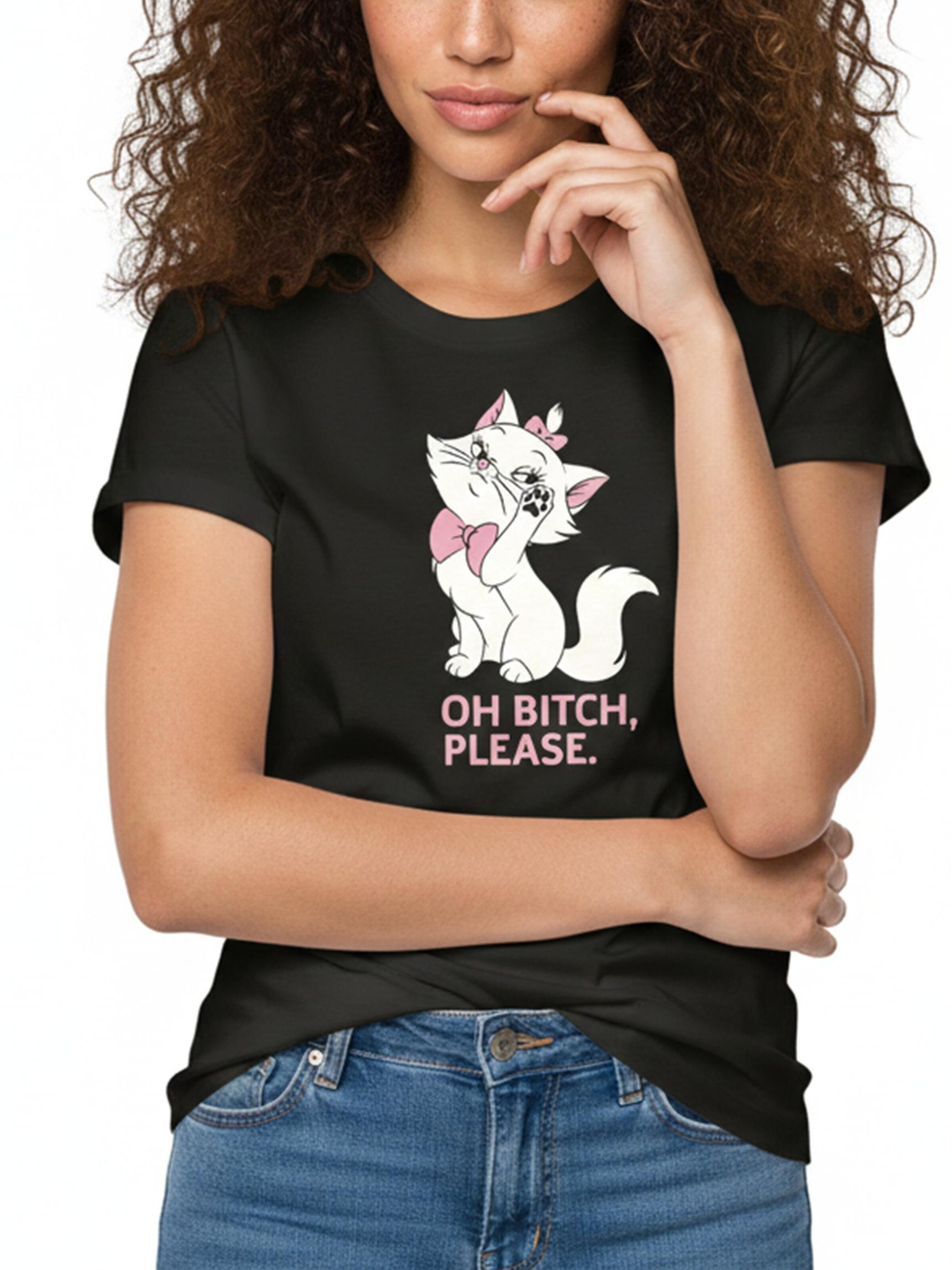 MAKAYA Shirt 'Cat' in Black