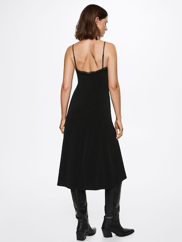 MANGOKoktel haljina 'LENCE' - crna boja