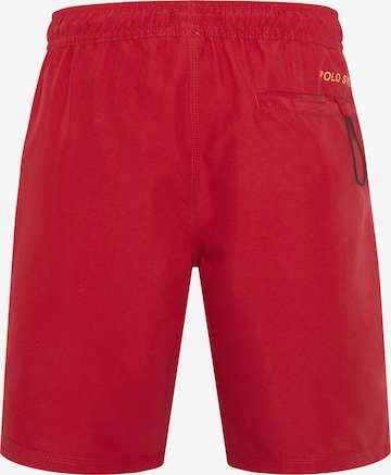 Polo Sylt Board Shorts in Red