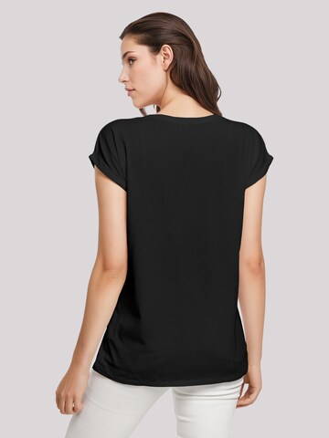 T-shirt 'Retro Alien Weltraum Sonnenuntergang' F4NT4STIC en noir