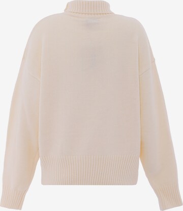 Pull-over aleva en blanc