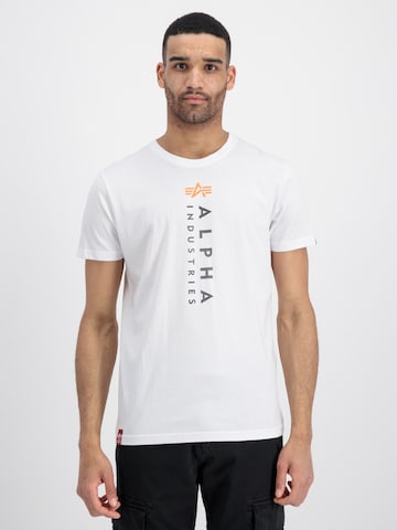 ALPHA INDUSTRIES - Camiseta en blanco: frente