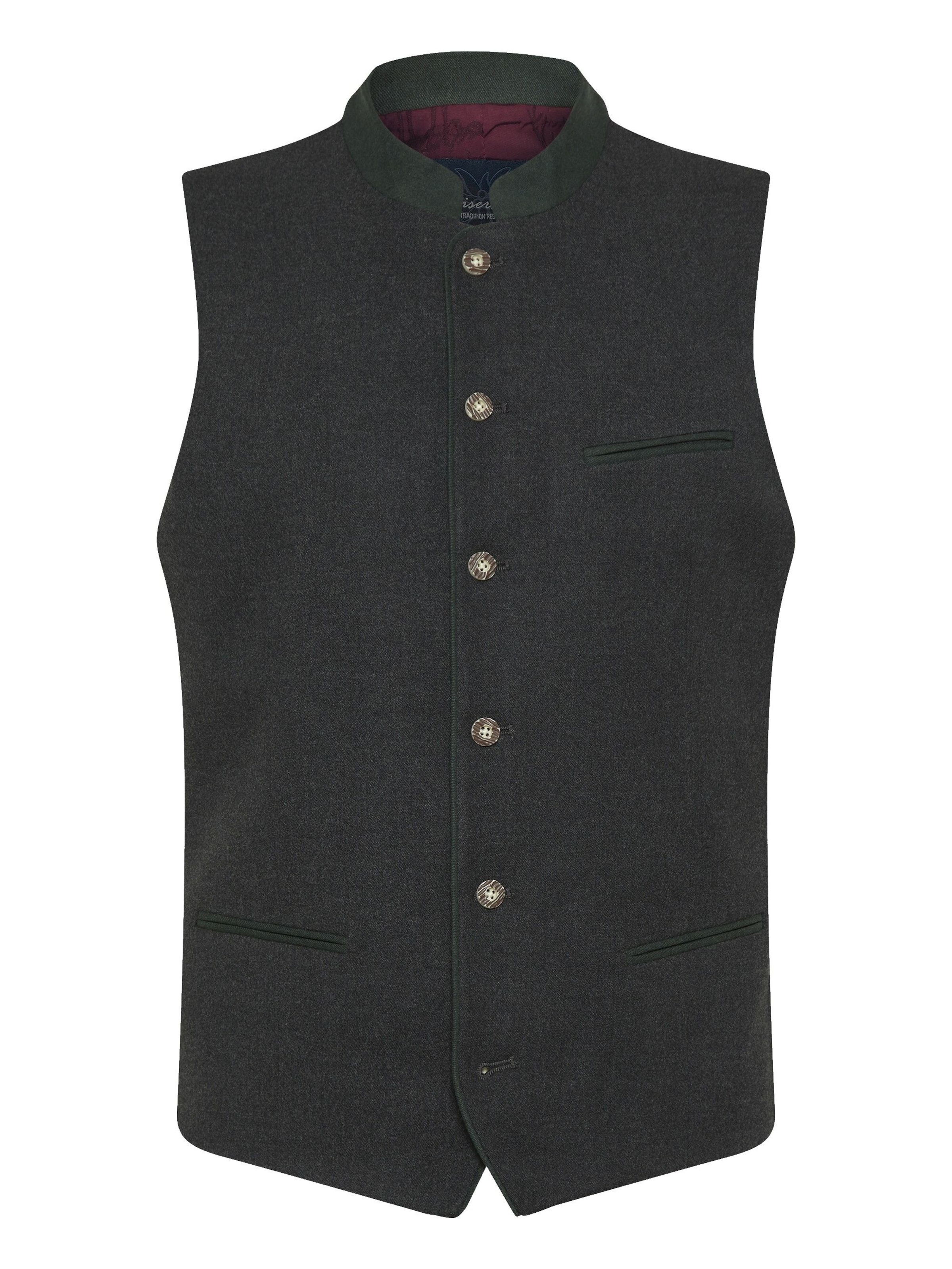 KaiserLich Trachtenweste '5434' in Schwarz: Vorderseite