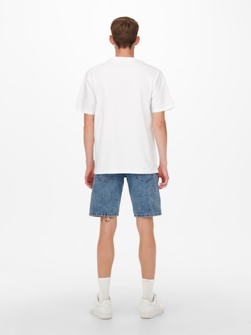 Only & Sons - Camiseta 'Fred' en blanco