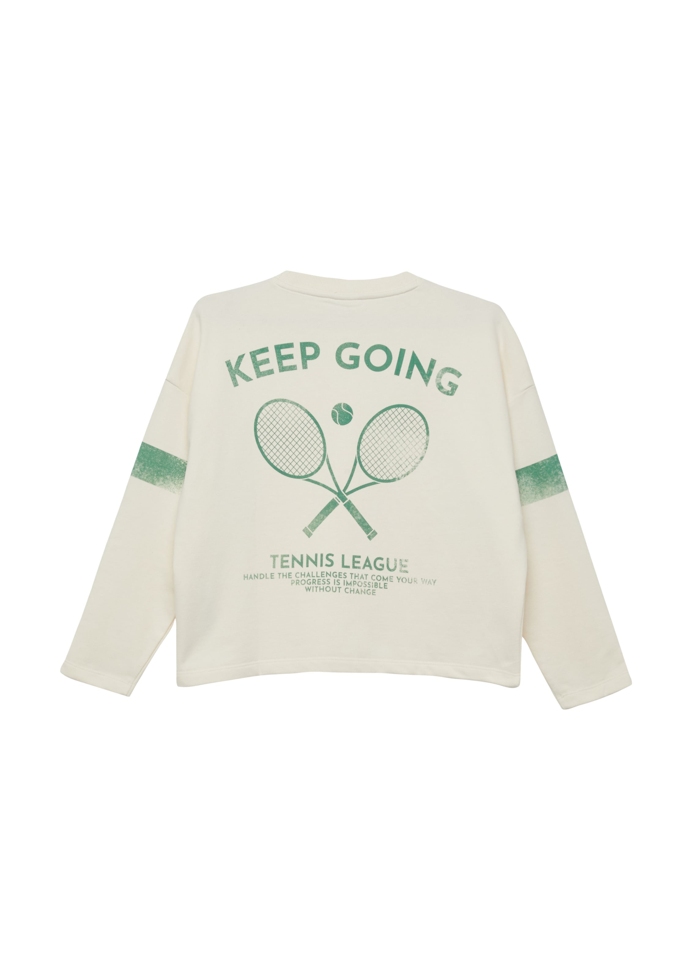 Sweat-shirt s.Oliver en beige : devant