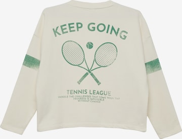 Sweat-shirt s.Oliver en beige : devant