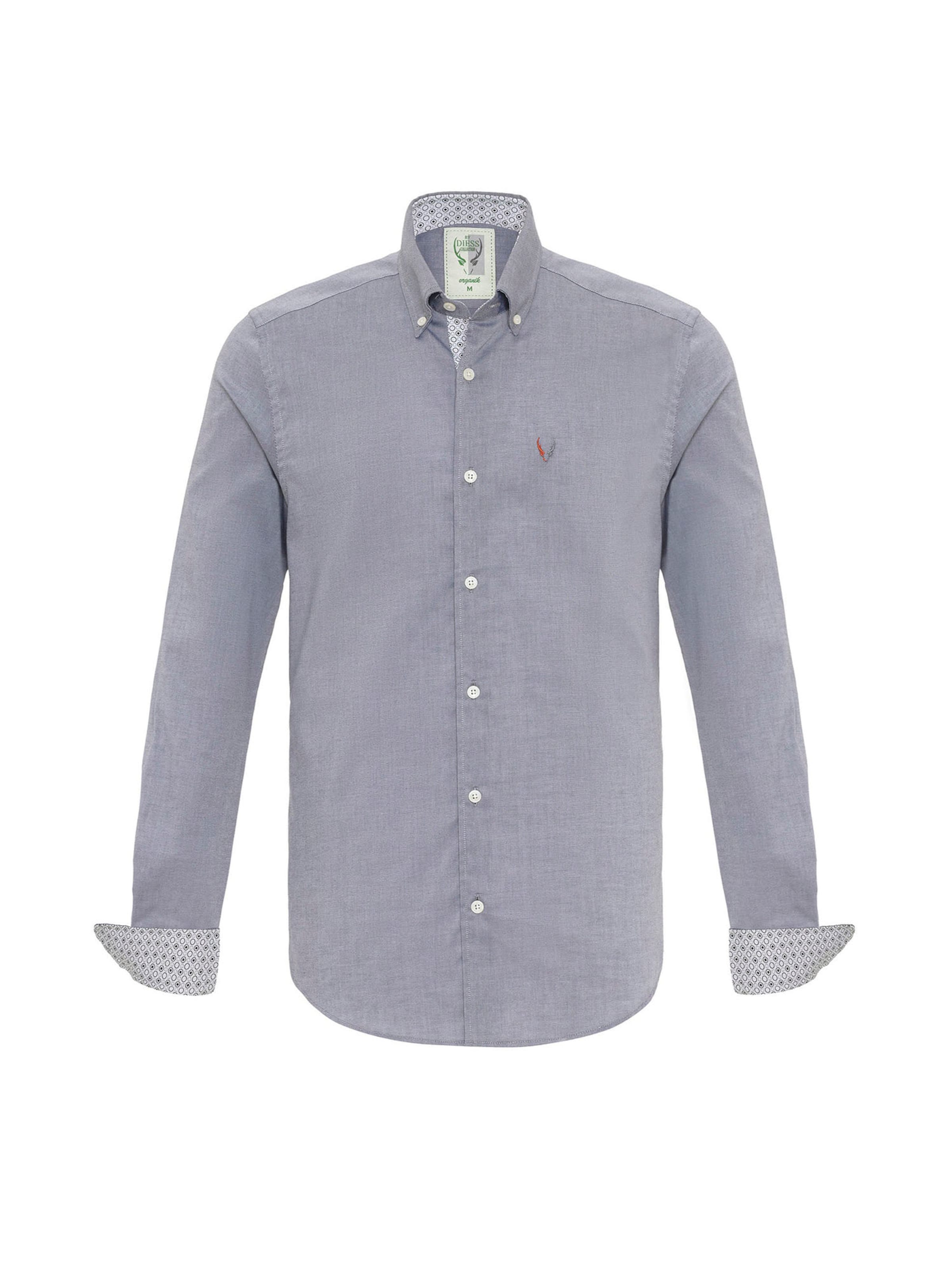 By Diess Collection Přiléhavý střih Košile – modrá: přední strana