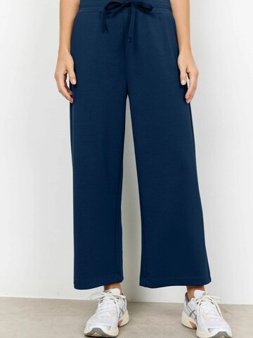Soyaconcept Wide leg Broek ' SC_BANU ' in Blauw: voorkant