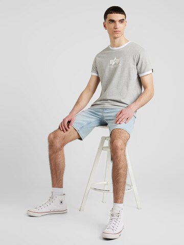 ALPHA INDUSTRIES Póló - szürke