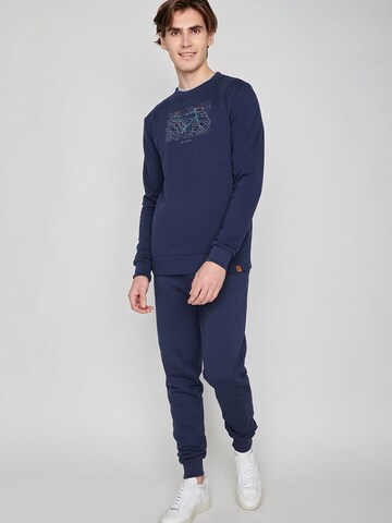 GREENBOMB Sweatshirt 'Bike Storm' in Blue