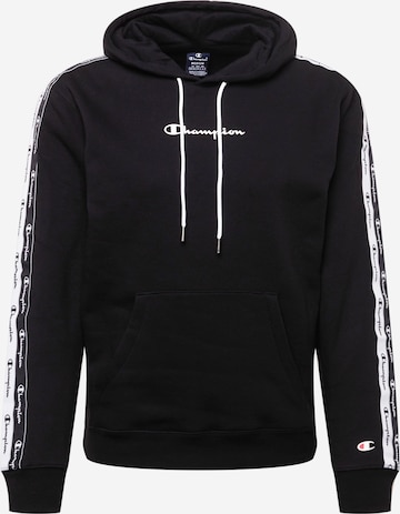 Champion Authentic Athletic Apparel - Sudadera en negro: frente