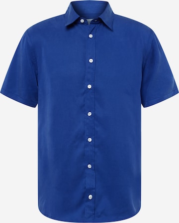 Libertine-Libertine Button Up Shirt 'Cemetary' in Blue: front