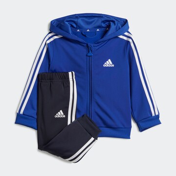 ADIDAS SPORTSWEAR Strój treningowy 'Essentials Shiny' w kolorze niebieski