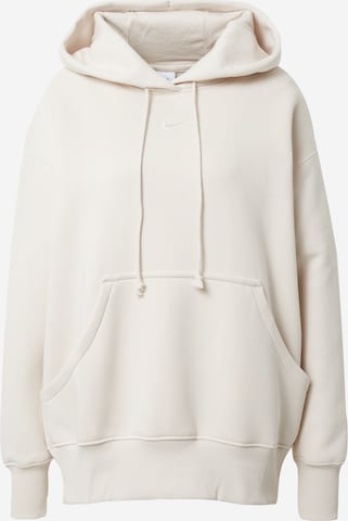 Nike Sportswear Sweatshirt 'Phoenix Fleece' i beige: framsida
