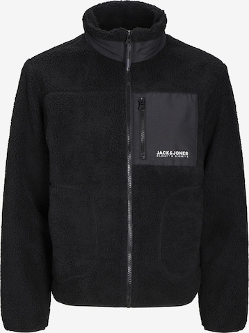 JACK & JONES - Chaqueta de entretiempo en negro: frente