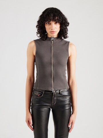WEEKDAY Knitted Top 'Zoe' in Grey: front