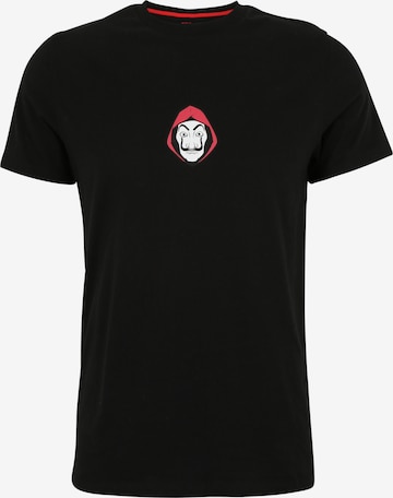 T-Shirt 'La Casa de Papel' Course en noir : devant