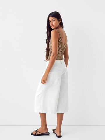 Bershka Rövid body - bézs
