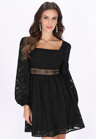 Robe faina en noir : devant