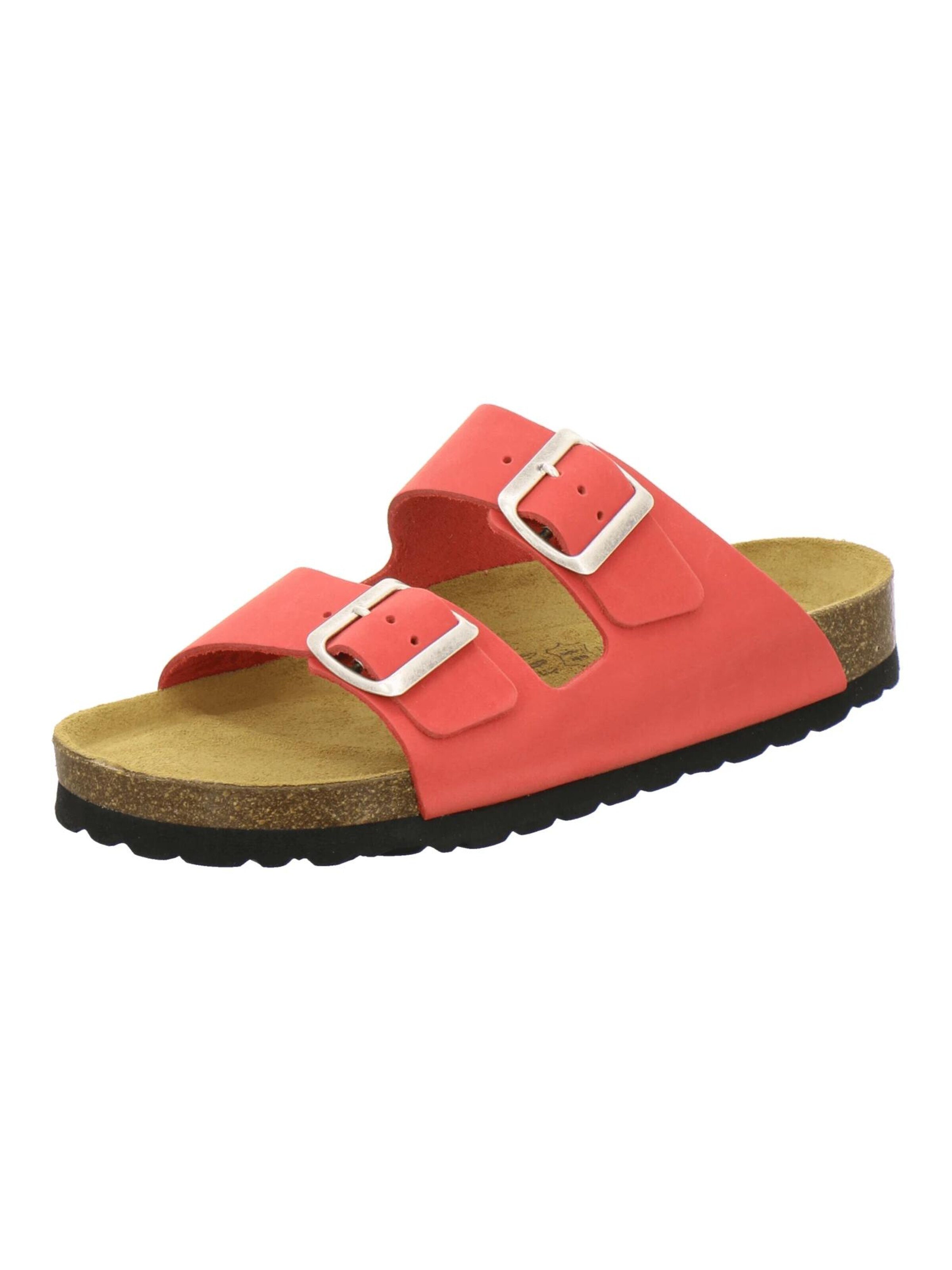 AFS-Schuhe - Zapatos abiertos 'Pantoletten Damen Zweischnaller rot' en rojo: frente