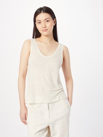 DRYKORN T-shirt 'CHIRIA' i beige: framsida