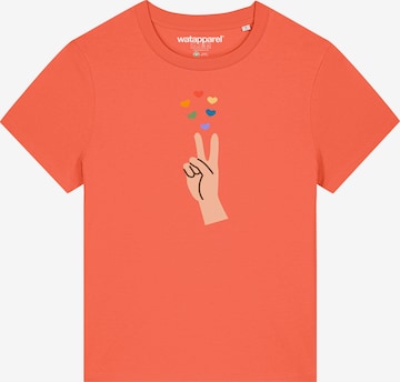 Watapparel Shirt ' Spread Love ' in Orange: Vorderseite