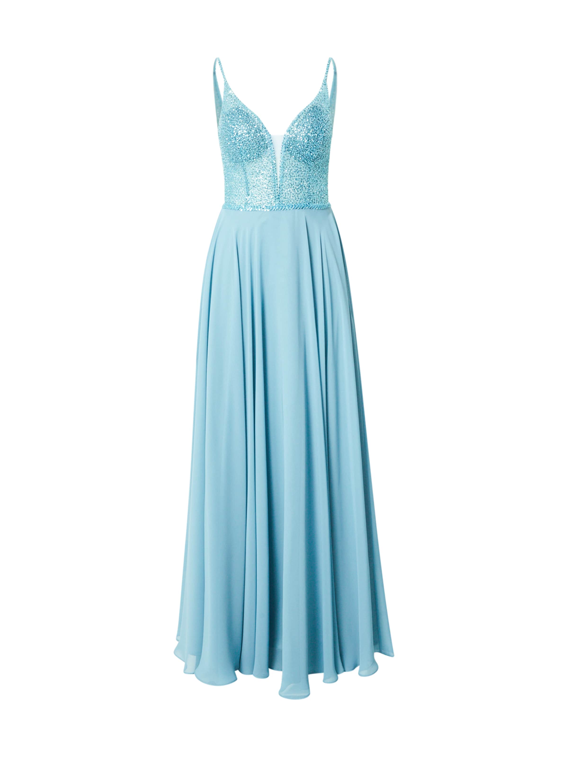 SWING - Vestido de noche en azul: frente