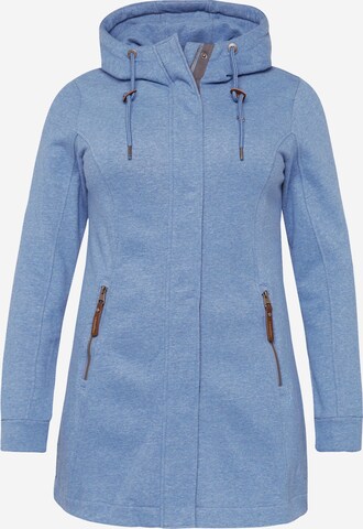 Ragwear Plus Zip-Up Hoodie 'LETTI' in Blue: front