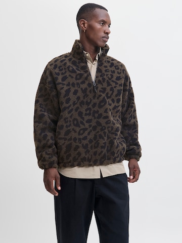 Pulover 'JORCHEETAH' de la JACK & JONES pe gri