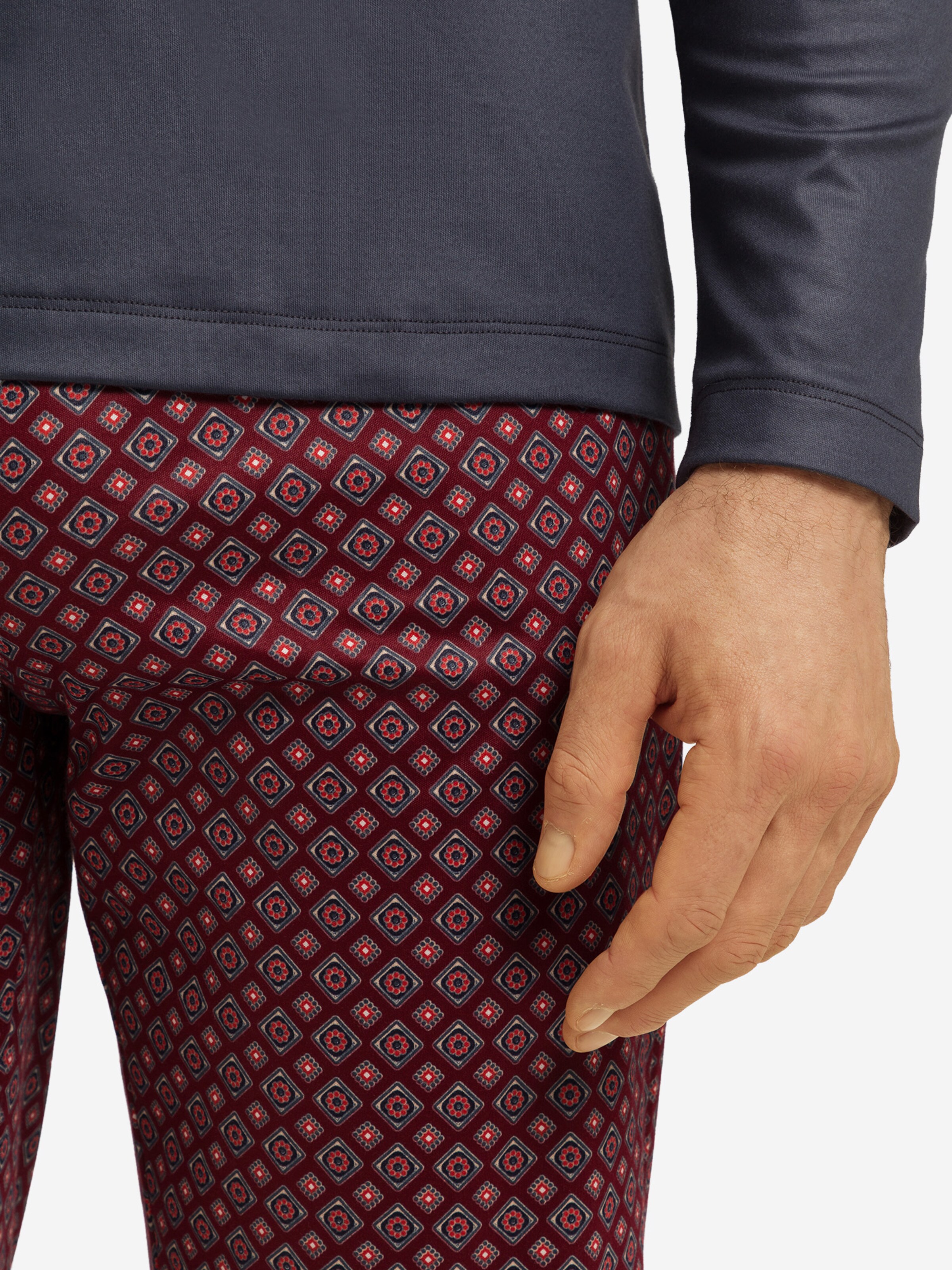 Pyjama long ' Night & Day ' Hanro en gris